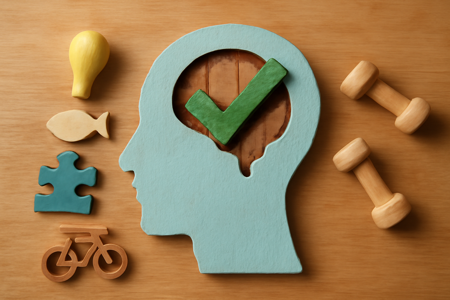 Desk with a checklist, timer, and notebook; ADHD evidence-based alternatives and lifestyle strategies.