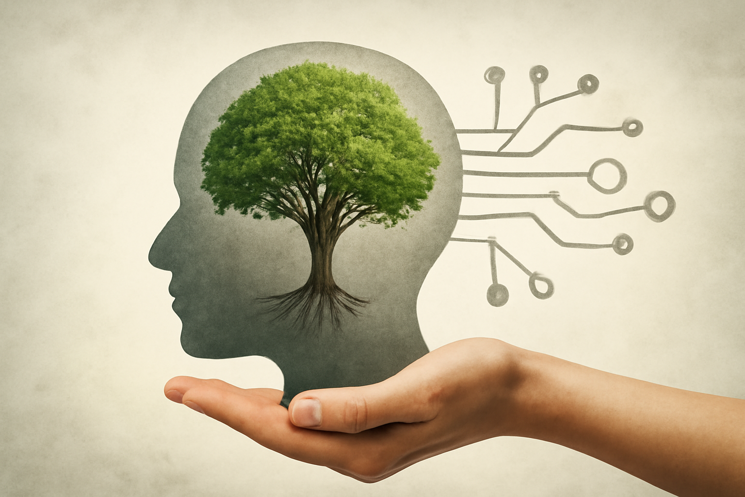 Diverse people meditating, exercising, and choosing healthy foods for holistic whole-person wellness.