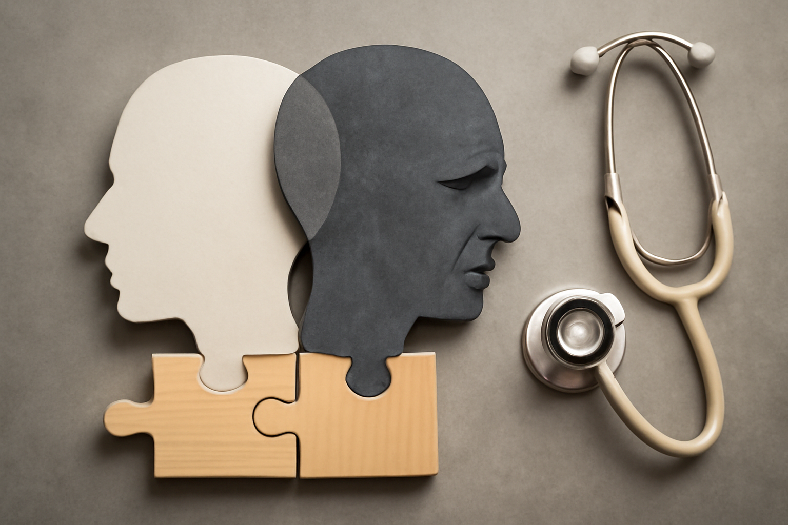 Clinician reviews mood charts with a patient for bipolar disorder diagnosis and treatment options.