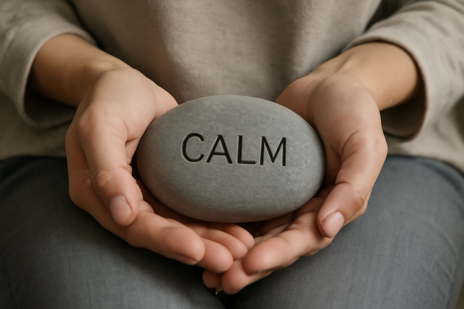 Calm person breathing in a sunlit room; Anxiety Management Guide Practical Strategies for Everyday Calm