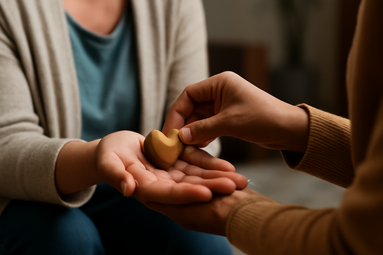 Caregiver sits with journal, plant, and clock, reflecting on self-care, boundaries, resilience today.
