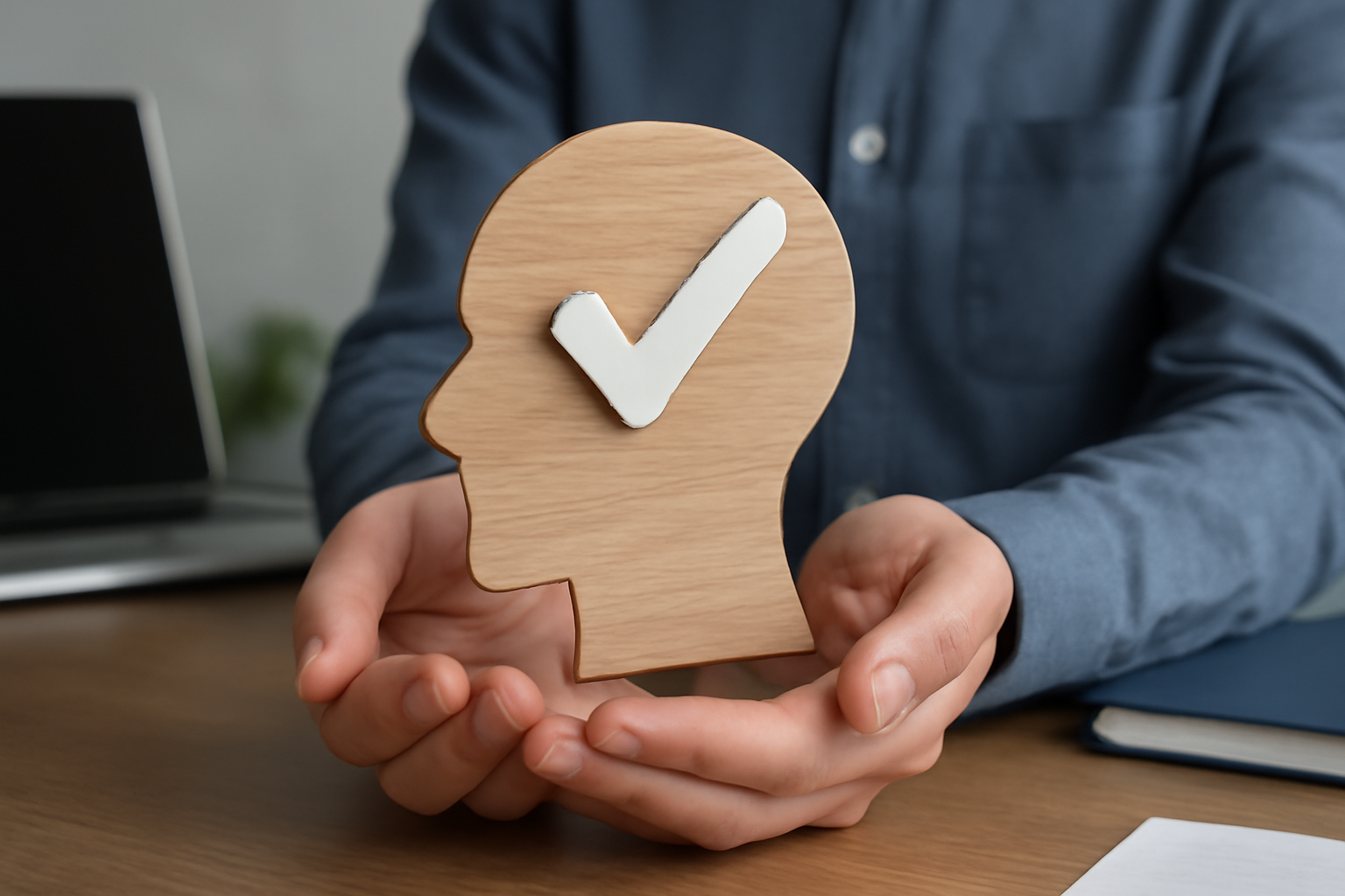 Therapist looks at computer dashboard; post Choosing the Right Therapy Practice Management Software.