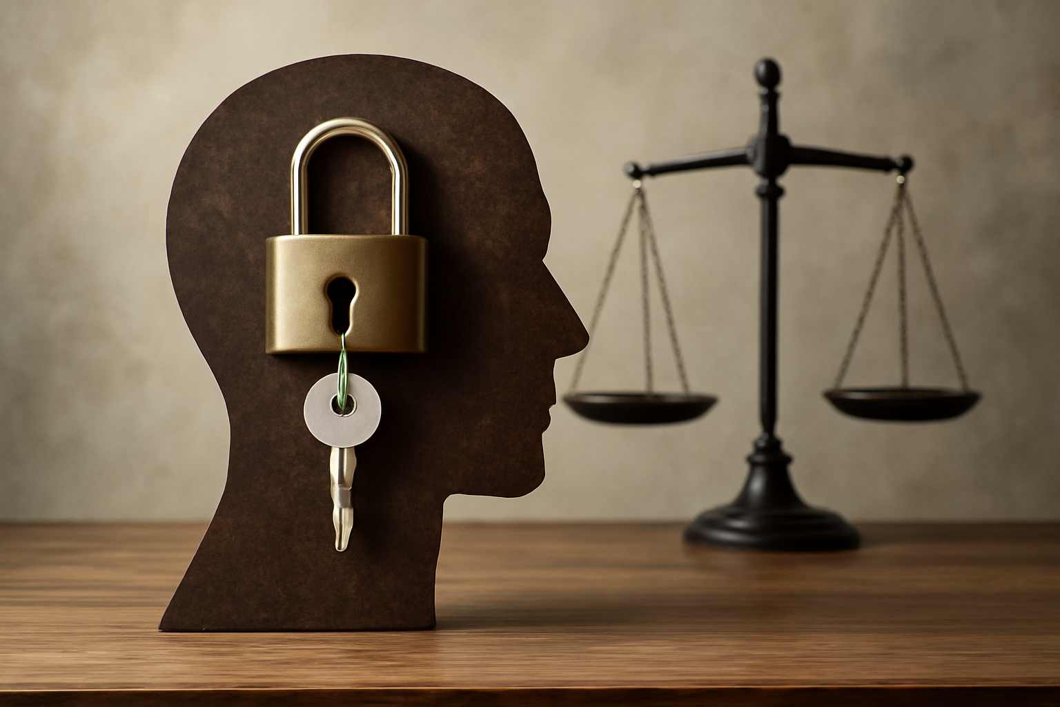 Office desk with a compliance checklist, pen, and laptop for a psychology practice blog post.