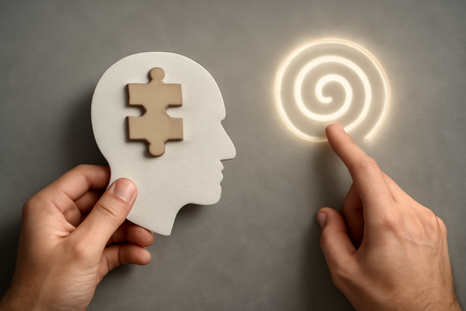 Person uses CBT practical techniques sheet to map thoughts, emotions, and coping skills in the post.