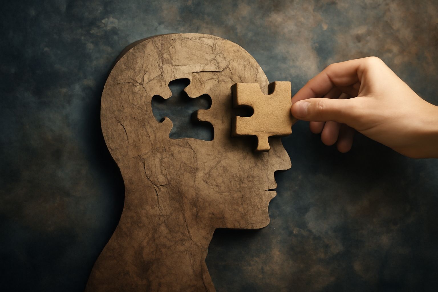 Therapist and client sit in a calm room, discussing complex PTSD symptoms, diagnosis, and treatment options.