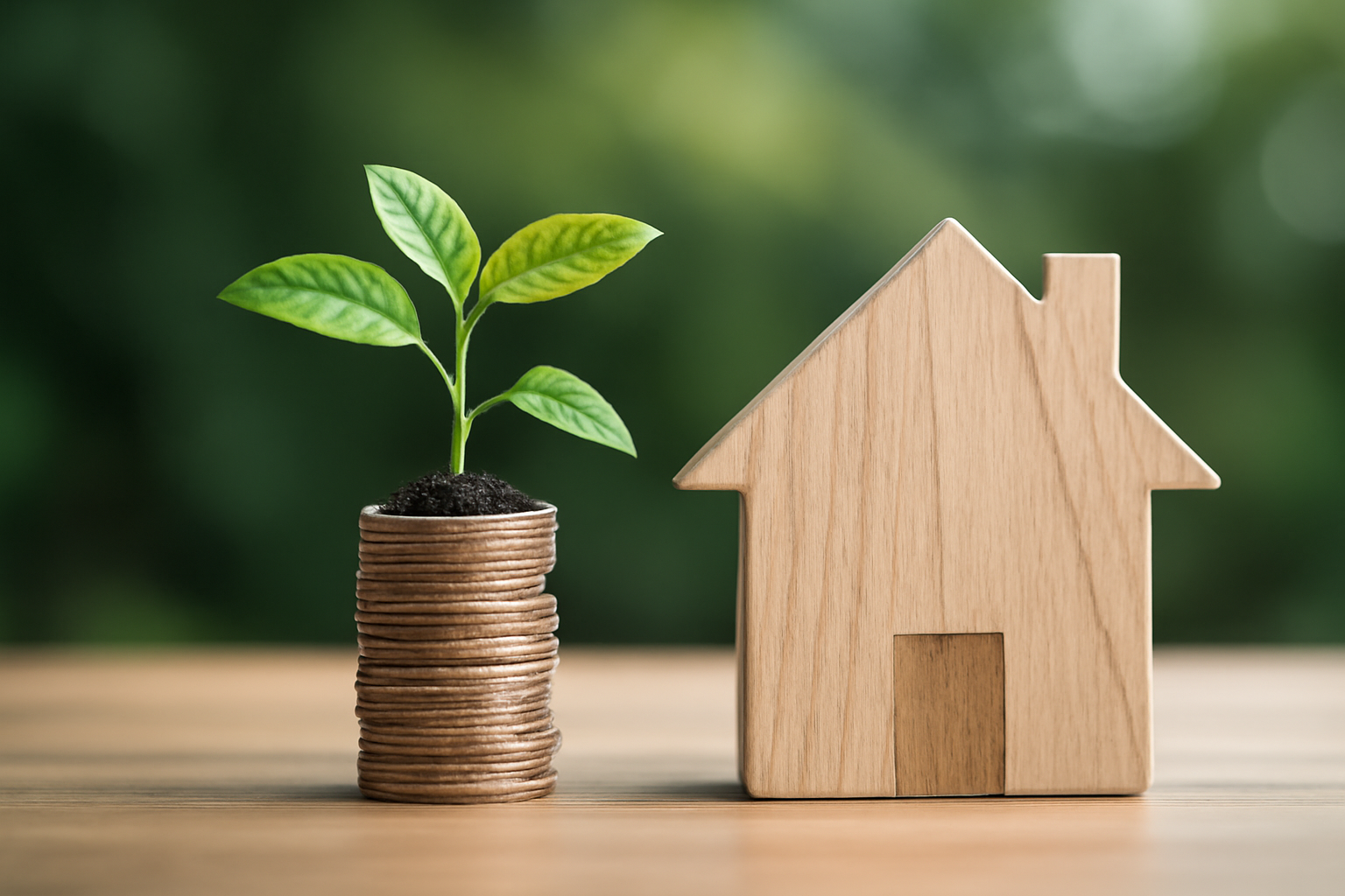 Calm counseling office with plants, notebook, laptop, and charts on a sustainable private practice.