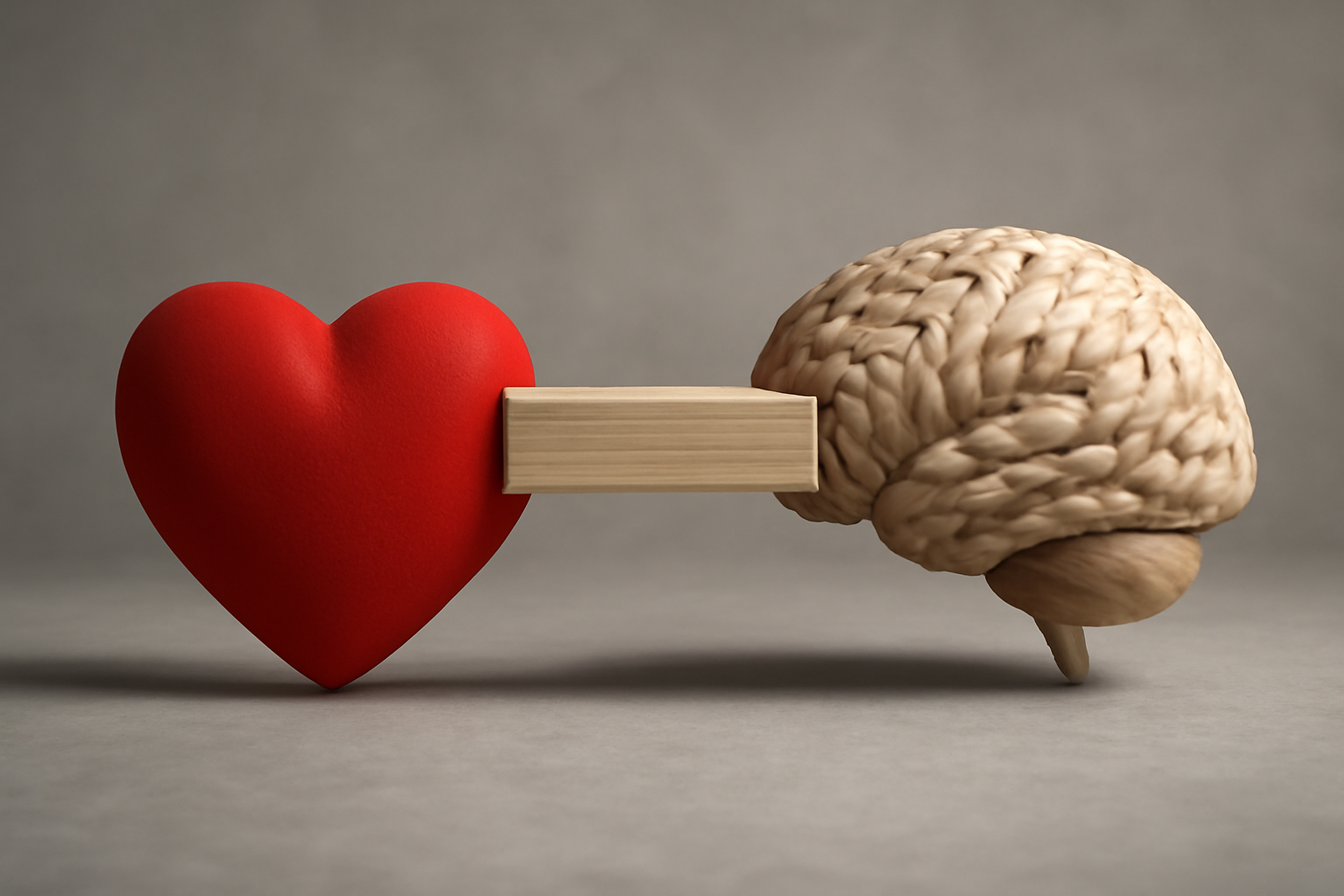 Person between a mind and heart, symbolizing emotional processing therapy through intellectualization