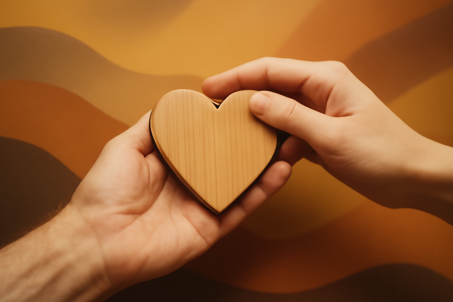 Caretaker consoles an elderly person in a cozy room, signaling emotional recalibration.