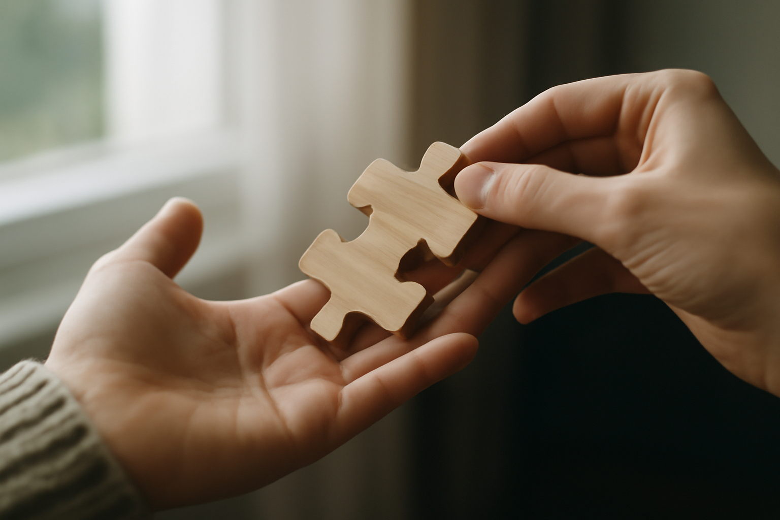 Calm person sets boundaries; blog on emotional safety for people who grew up adapting.