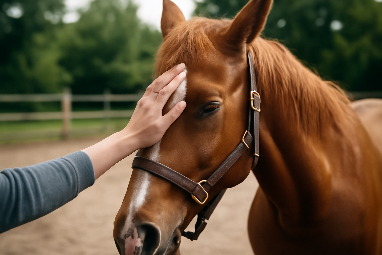 Horse and handler in a therapy session; Equine Therapy Overview: Benefits and Core Principles.