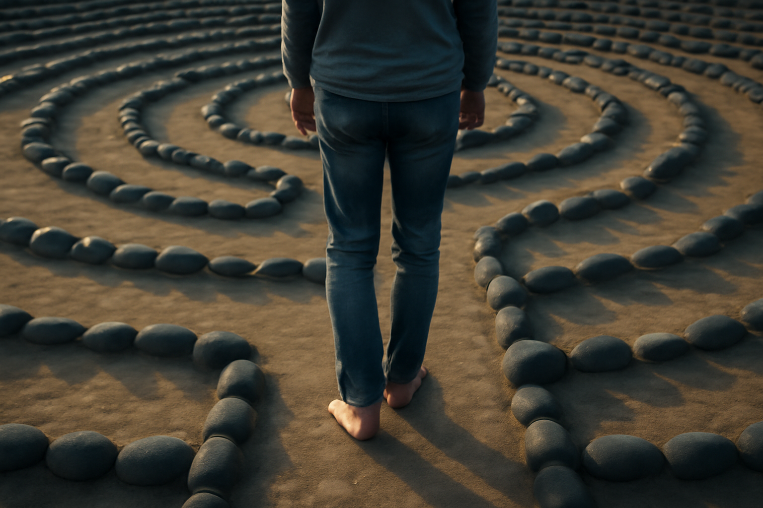 Person sits in a room, exploring Here and Now in Gestalt therapy for self-awareness and growth.