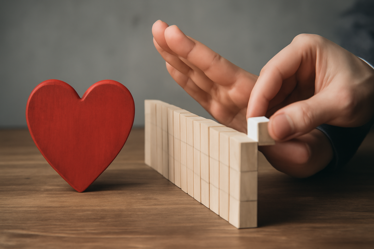 Person repairs a cracked bridge, symbolizing rebuilding trust; on processing betrayal and boundaries.
