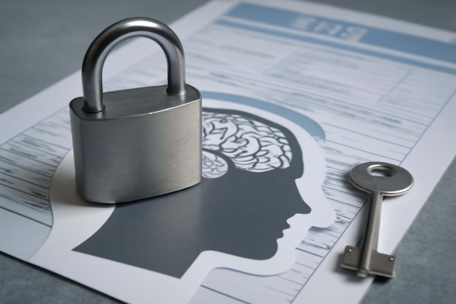 Locking shield over psychiatry EHRs and patient charts—practical HIPAA compliance guide for clinics.