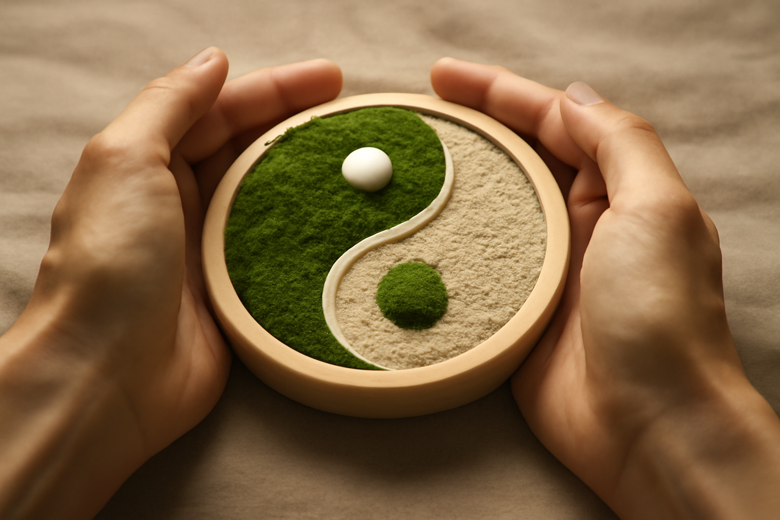 Person sits in lotus pose by calm water, promoting mind-body balance and holistic bipolar care.