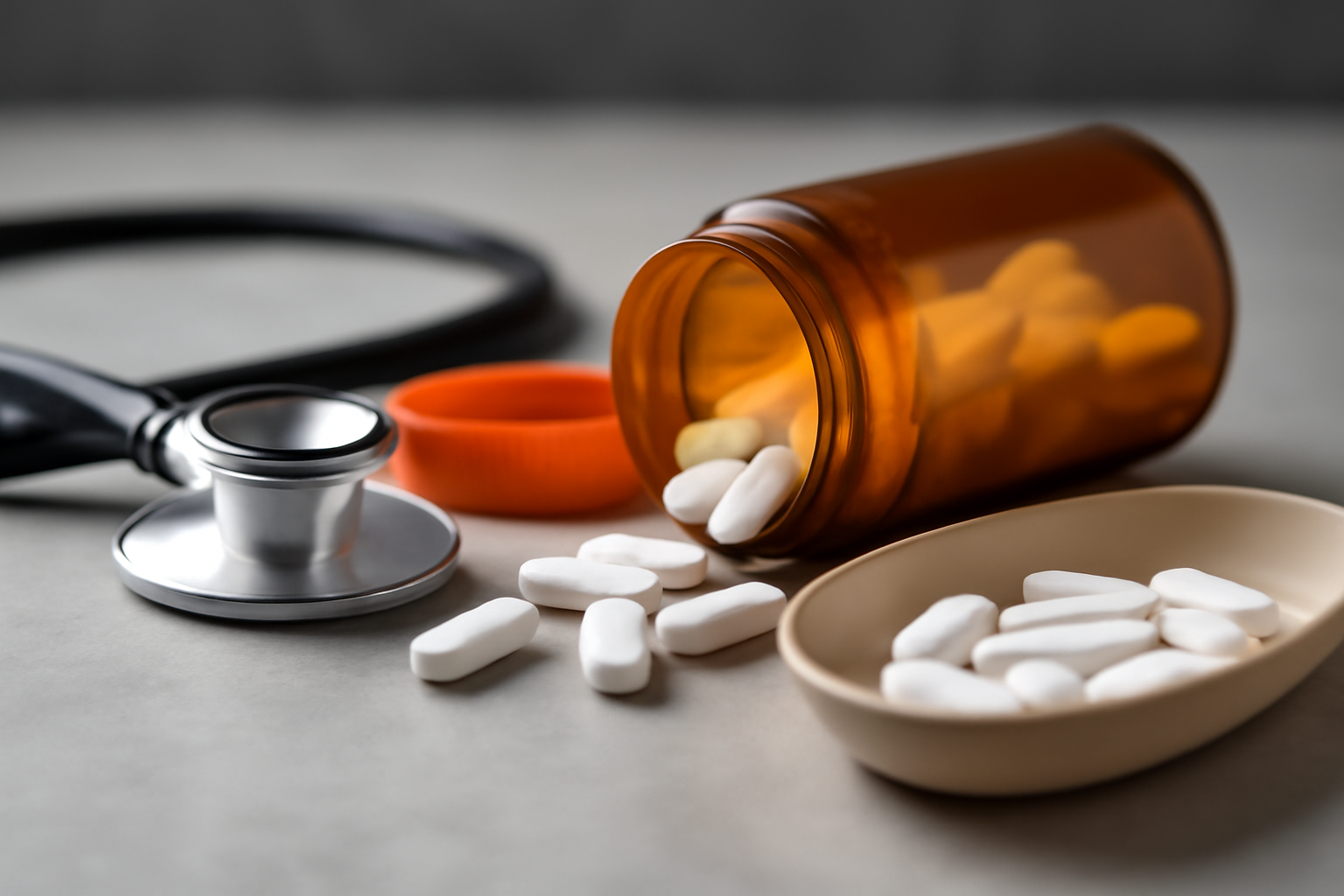 Seroquel (quetiapine) bottle beside dosage chart, pills, and icons for side effects and monitoring.