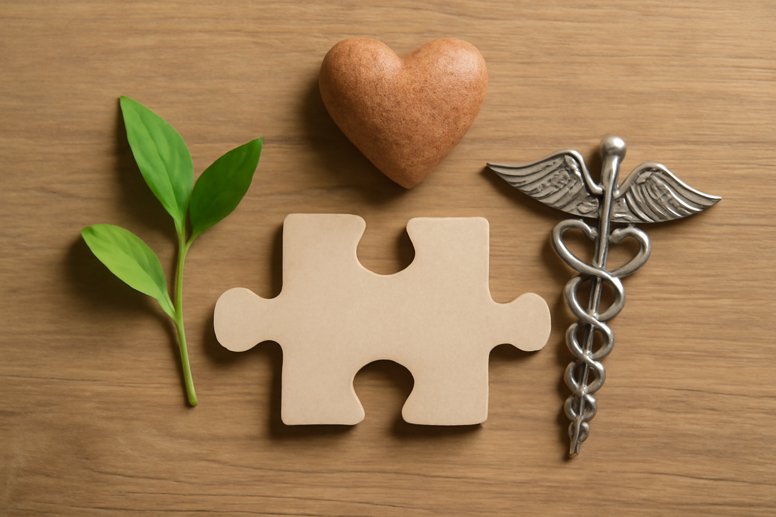 Person meditating beside a notebook and herbs, highlighting natural approaches that complement ERP for OCD.