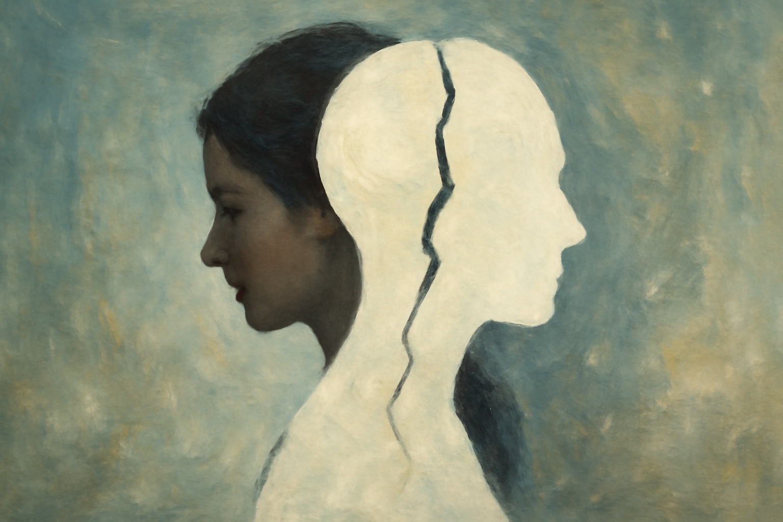 Fractured brain illustration for Dissociative Disorders: Causes, Types, and Treatment overview