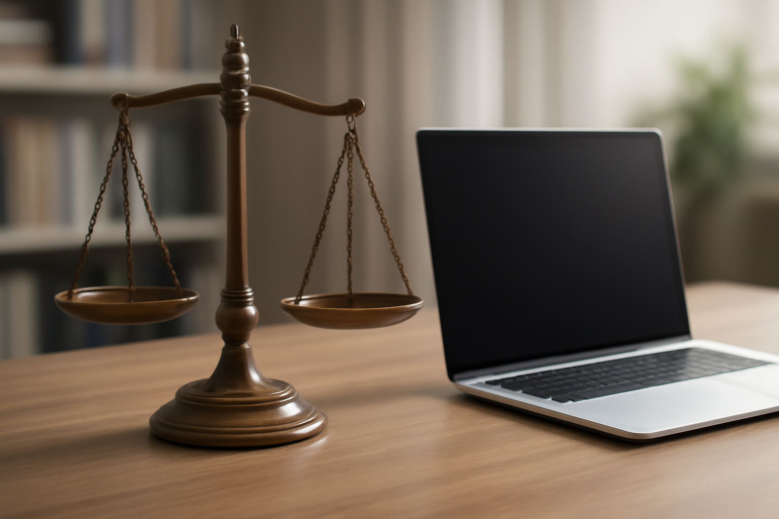 Therapy practice desk with laptop, receipts, and calculator for selecting bookkeeping software.
