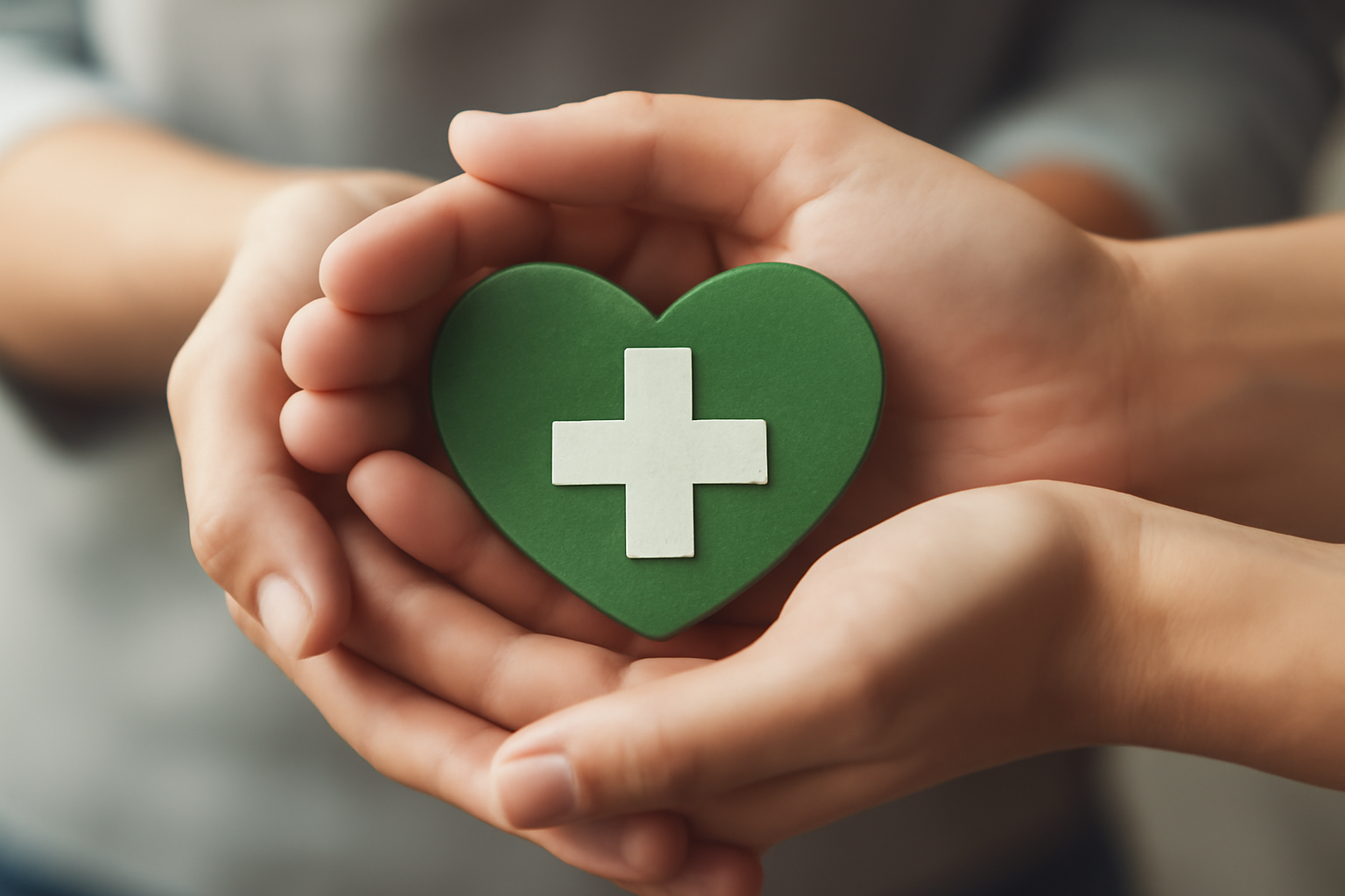 Two people sit and listen in a calm room; Mental Health First Aid Practical Guide for Everyday Support.