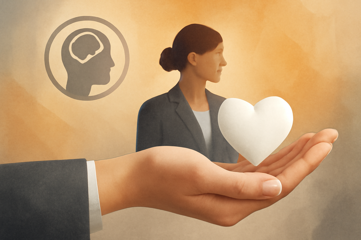 Therapist outlines ethical marketing for mental health practices to a client, with charts.