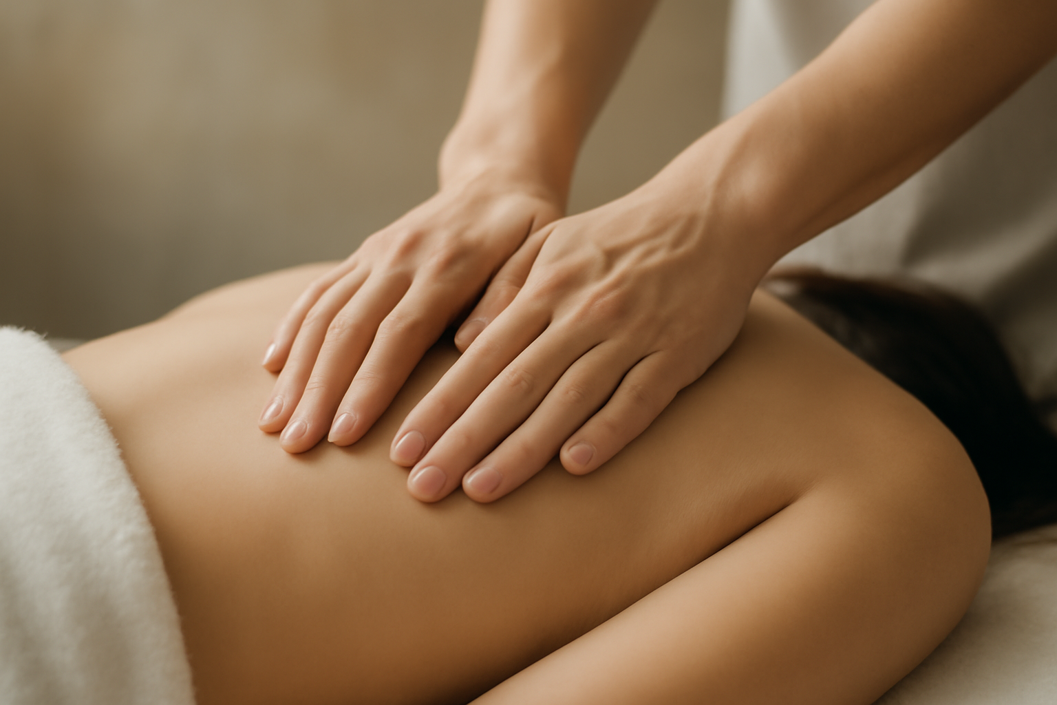 Person doing gentle stretch with mindful breathing from Body Therapy Guide: Mind-Body Well Being.