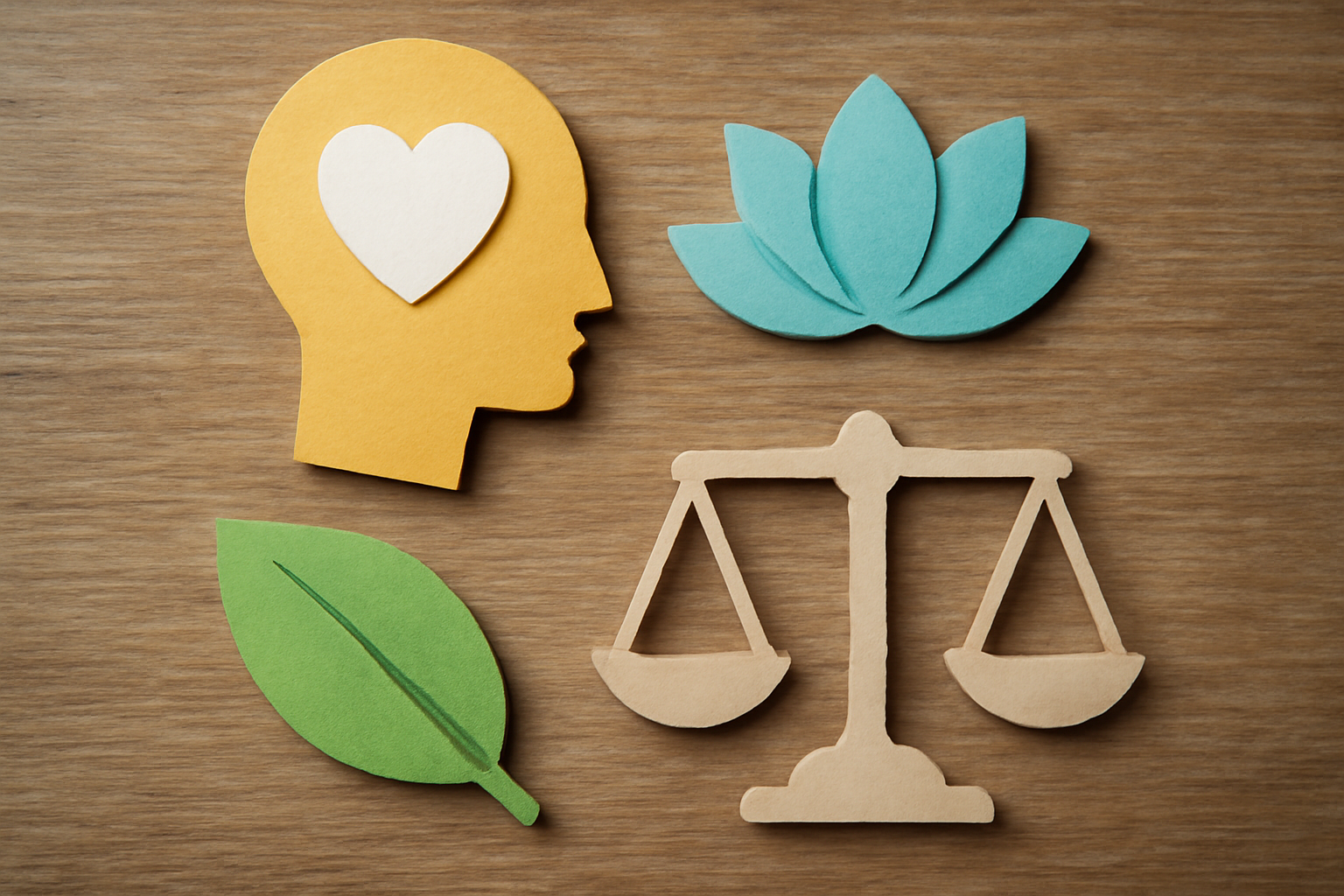 Person meditating beside a journal and plant, linking Mental Wellness Strategies for Resilience and Daily Balance