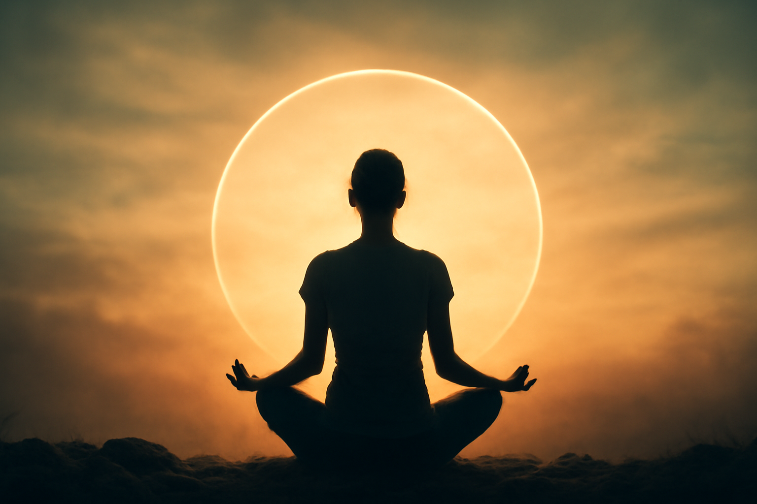 Person meditating beside Mindfulness for Everyday Life Practical Guide to Calm Focus and Compassion