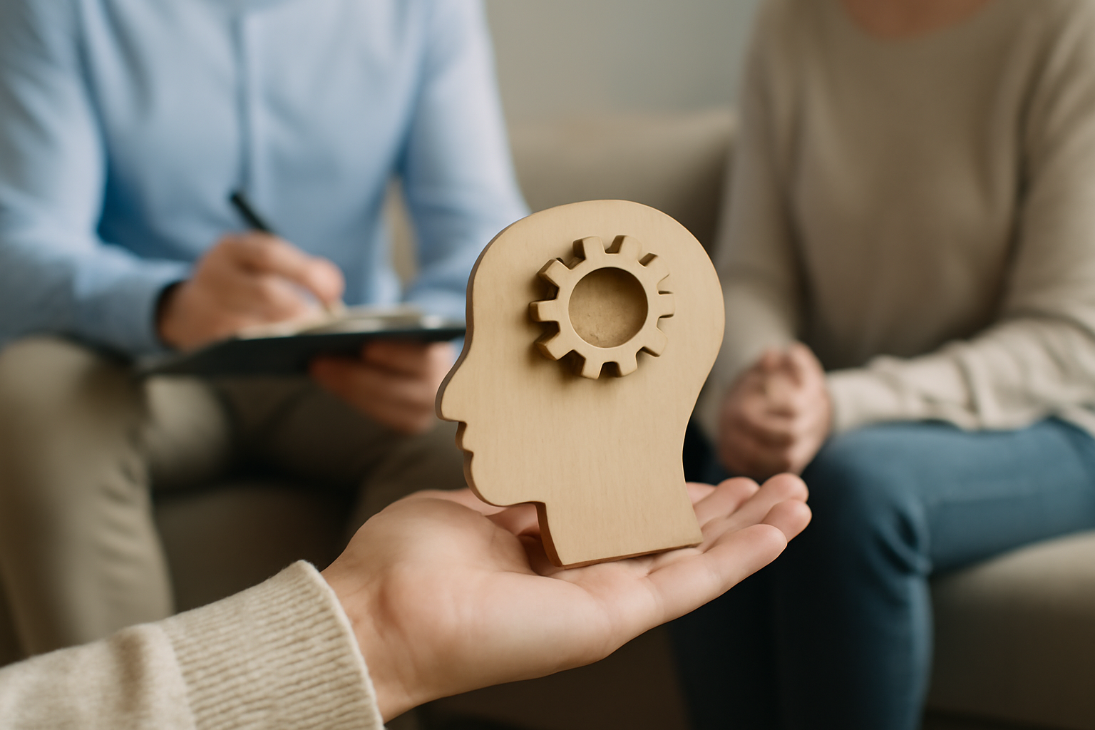 Person sits calmly, eyes closed, practicing NLP for personal growth and behavioral change.