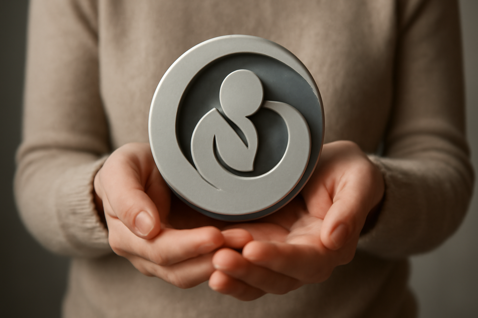 Person at desk clutching head, stress icons, blog title: Understanding Stress and Anxiety Signs
