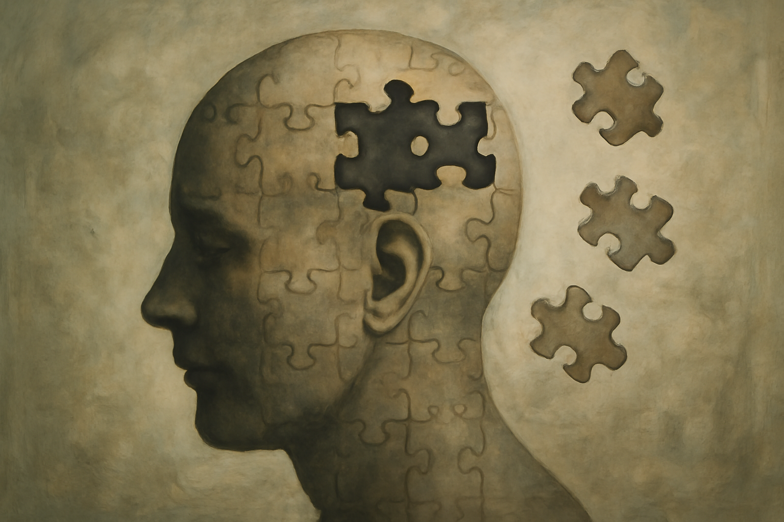 Illustration of psychotic symptoms and a post on symptoms, diagnosis, treatment, living well.