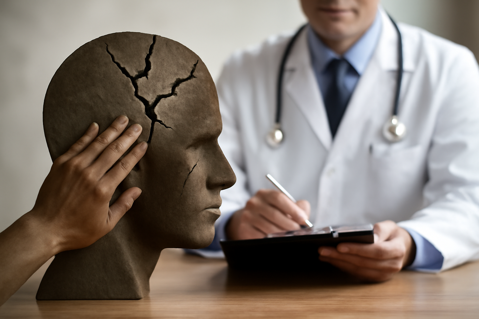 Person sits quietly in a calm room, considering PTSD symptoms, diagnosis, and treatment options.