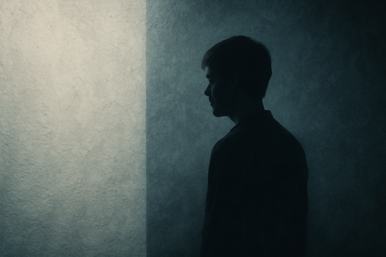 Person sits alone; article about schizoid personality disorder: diagnosis, symptoms, treatment, support.
