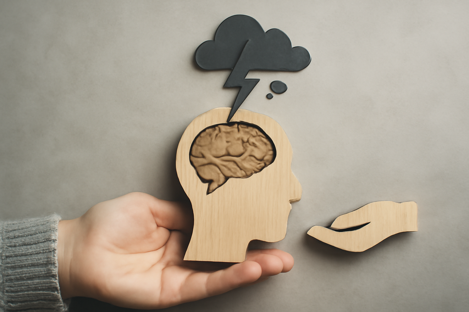 Person with a worried look holds a journal for Understanding Stress and Anxiety Signs and Practical Support