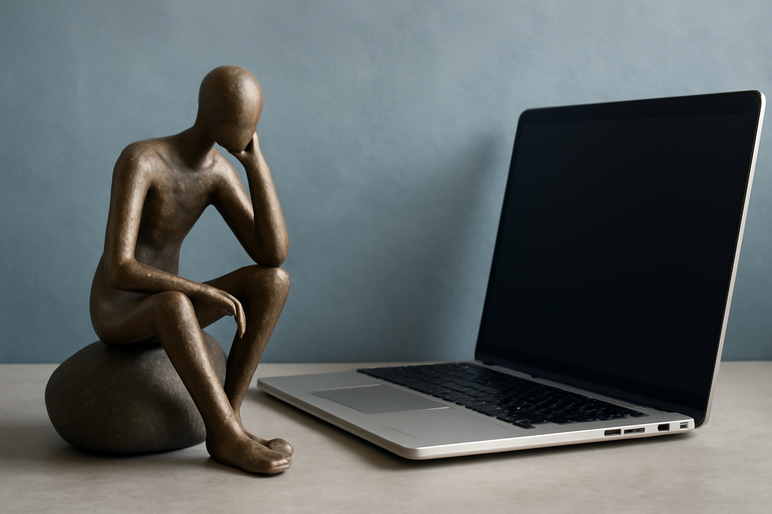 Desk with a laptop, notebook, and charts for Therapy Private Practice Software Buyer Guide.